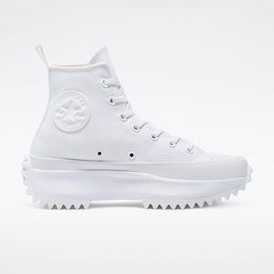 Converse Run Star Hike Platform Sneaker White Monochrome
